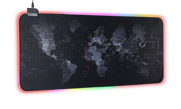 ماوس پد مخصوص بازی تایتان ولف مدل Global Lighting RGB