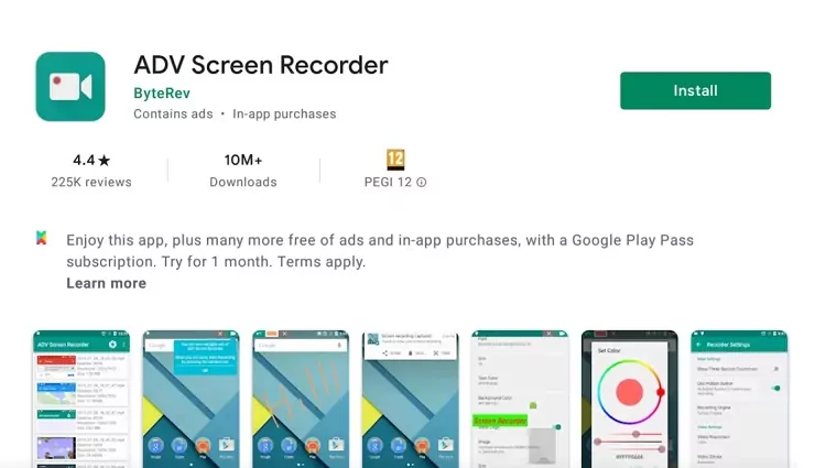 اپلیکیشن AVD Screen recorder