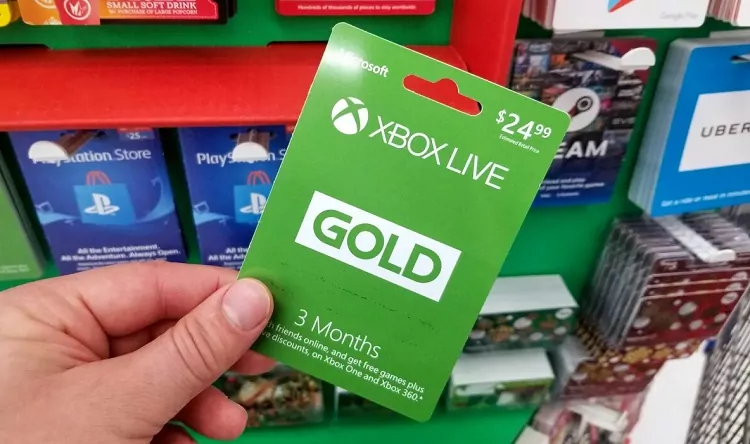 گیفت کارت Xbox لایو گلد