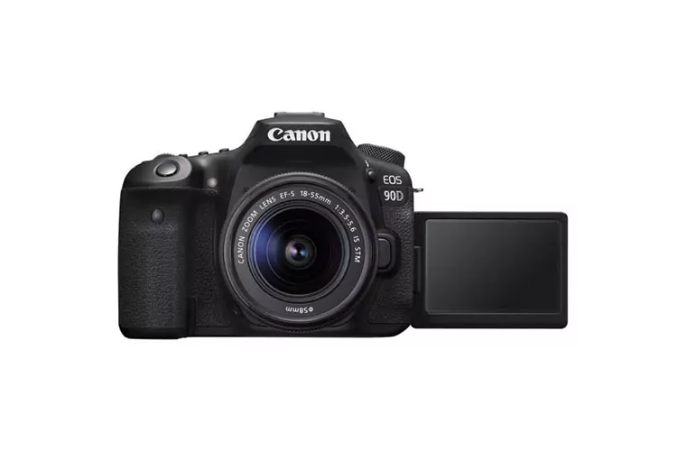 دوربین دیجیتال کانن مدل EOS 90D به همراه لنز 55-18 میلیمتر IS USM