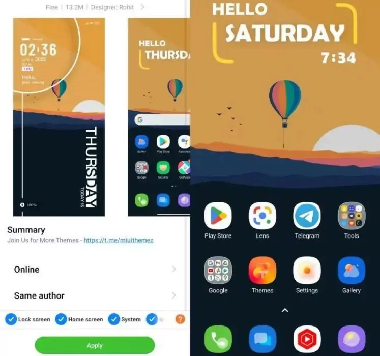 دانلود انواع تم از google play