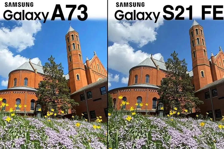 مقایسه s21 fe با a73 دوربین و کیفیت تصویر و فیلم