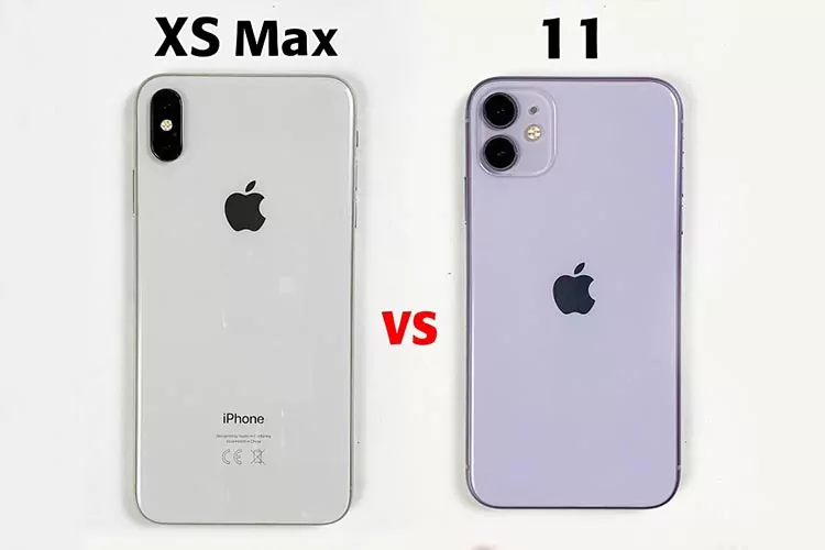 مقایسه ایفون ۱۱ با xs max طراحی
